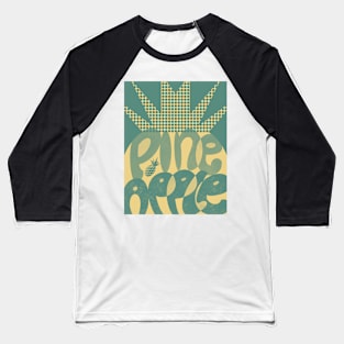 Greeny Tropical Pineapple Baseball T-Shirt